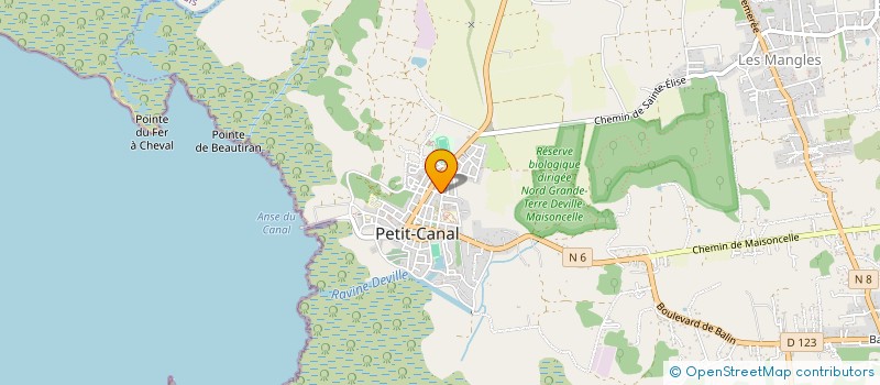 localisation de l'entreprise IMMOPRO à PETIT-CANAL