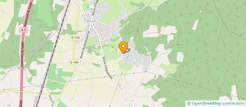 localisation de l'entreprise IMMOPRO  ALLAN