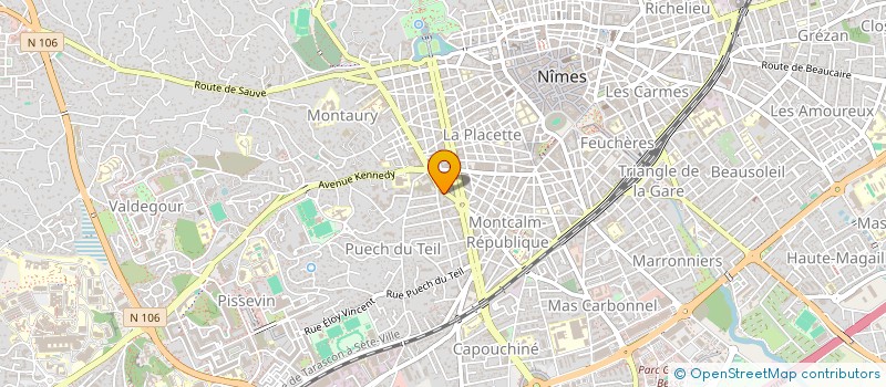 localisation de l'entreprise IMMOPRO SUD  NIMES