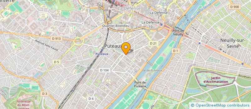 localisation de l'entreprise IMMOPROD à PUTEAUX