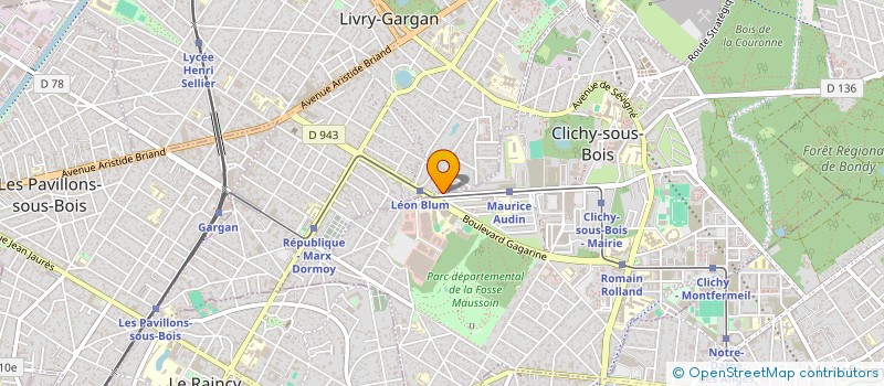 localisation de l'entreprise IMMOPROF à CLICHY-SOUS-BOIS