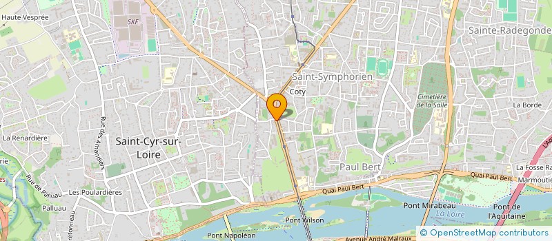 localisation de l'entreprise IMMOPROG.  TOURS