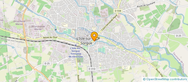 localisation de l'entreprise IMMOPROJECT  L'ISLE-SUR-LA-SORGUE