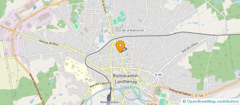 localisation de l'entreprise IMMOPTIC  ROMORANTIN-LANTHENAY