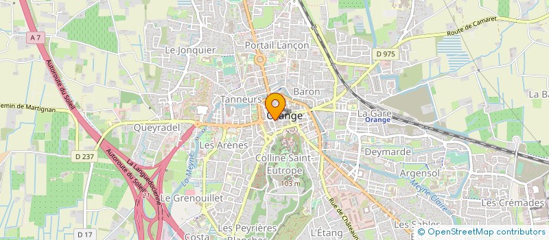 localisation de l'entreprise IMMORANGE à ORANGE