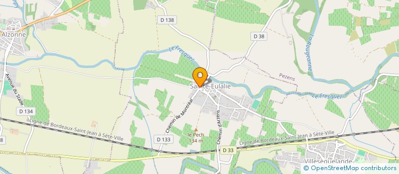 localisation de l'entreprise IMMORAULIN à SAINTE-EULALIE