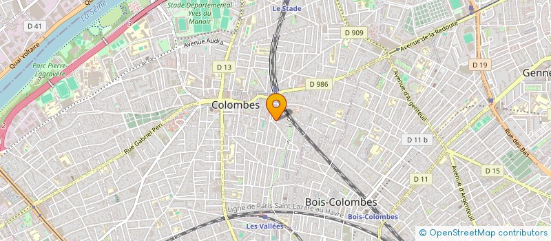 localisation de l'entreprise IMMOREAU à COLOMBES