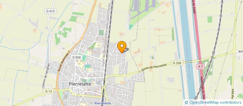 localisation de l'entreprise IMMOREB  PIERRELATTE