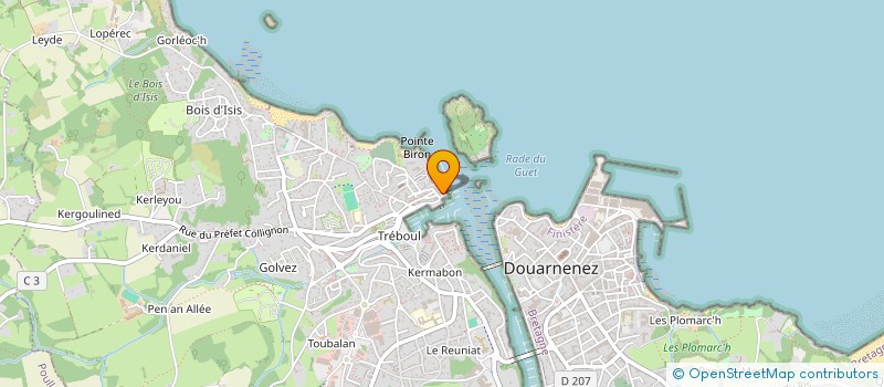 localisation de l'entreprise IMMOREC à DOUARNENEZ