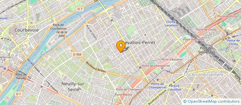 localisation de l'entreprise IMMORENO à LEVALLOIS-PERRET