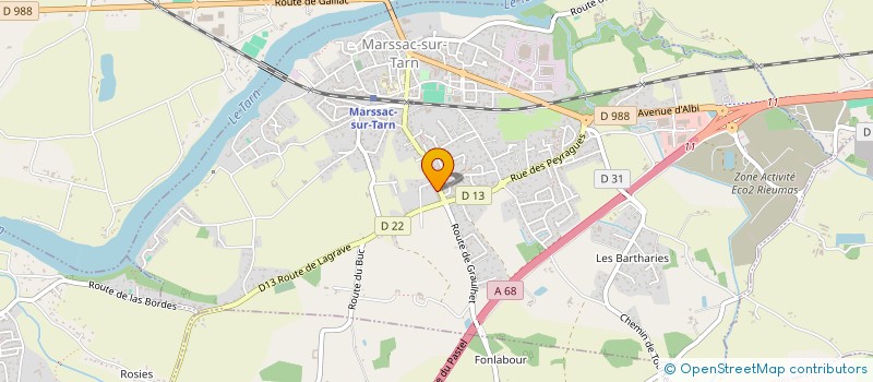 localisation de l'entreprise IMMOREO à MARSSAC-SUR-TARN