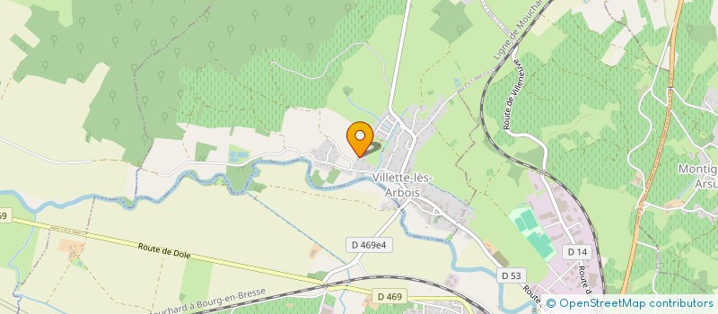 localisation de l'entreprise IMMOREV  VILLETTE-LES-ARBOIS