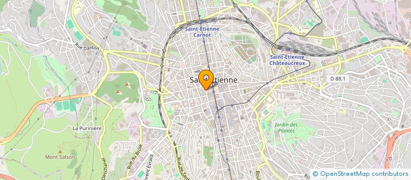 localisation de l'entreprise IMMOREVE42 à SAINT-ETIENNE