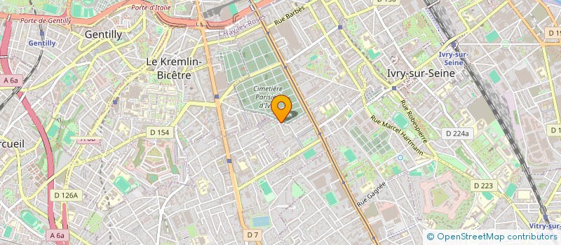 localisation de l'entreprise IMMORICONI à IVRY-SUR-SEINE