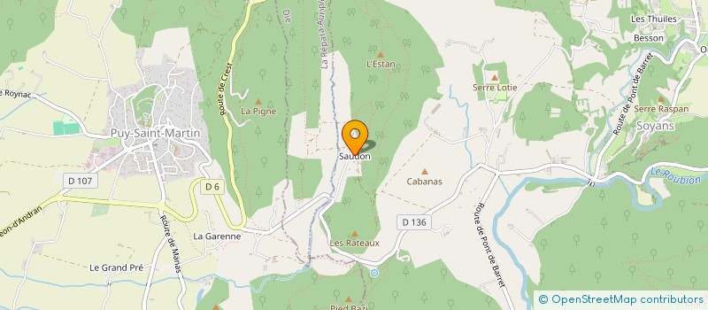 localisation de l'entreprise IMMORIUM  SOYANS