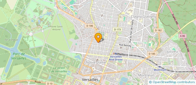 localisation de l'entreprise IMMORIZON à VERSAILLES
