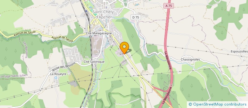 localisation de l'entreprise IMMORLHAC  SAINT-CHELY-D'APCHER