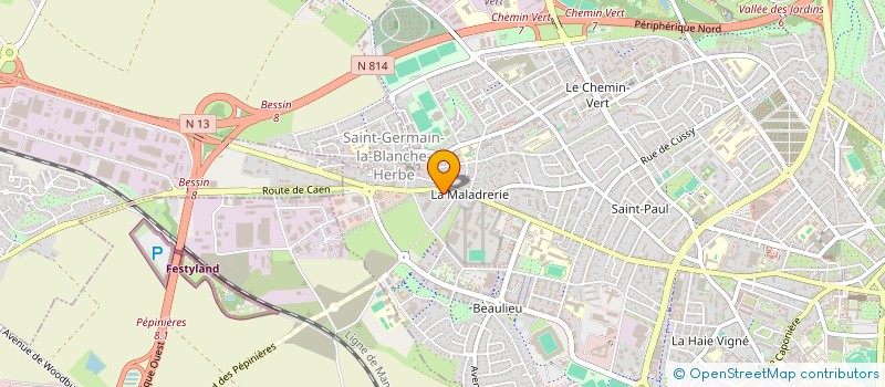 localisation de l'entreprise IMMOROUTE  CAEN
