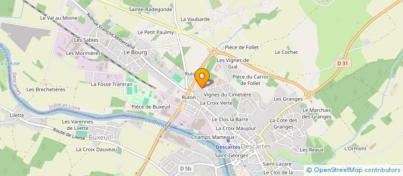 localisation de l'entreprise IMMOROX  DESCARTES