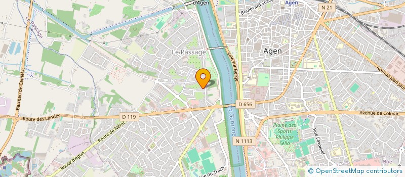 localisation de l'entreprise IMMORTEGA  LE PASSAGE