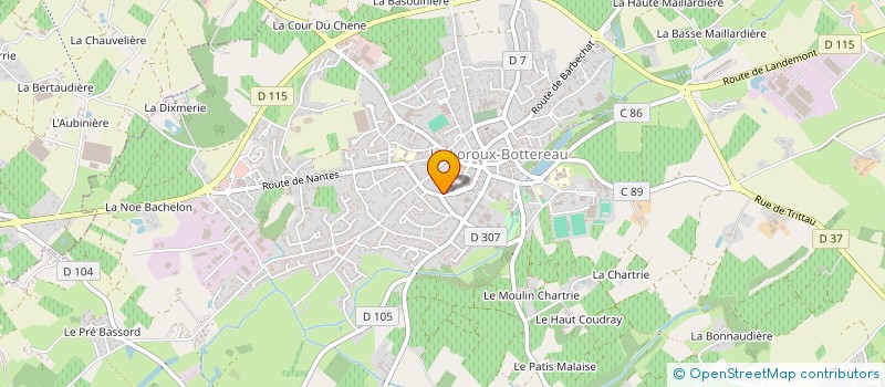 localisation de l'entreprise IMMORTHO  LE LOROUX-BOTTEREAU