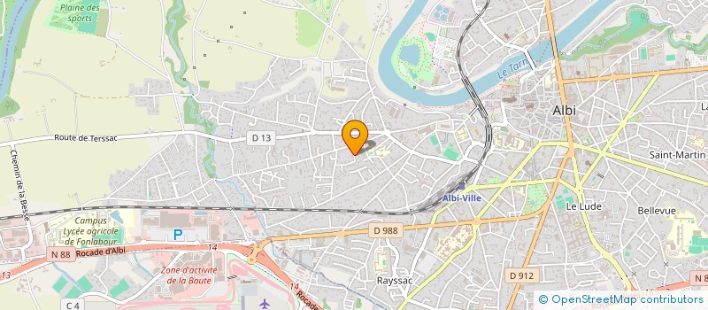 localisation de l'entreprise IMMORUD81  ALBI