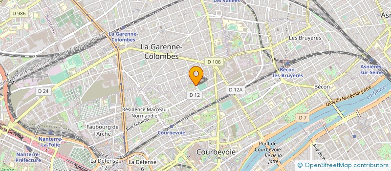 localisation de l'entreprise IMMOS SERVICES à COURBEVOIE