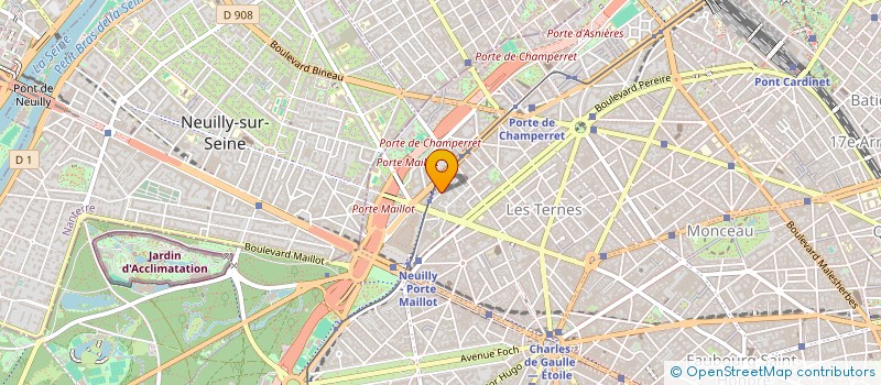 localisation de l'entreprise IMMOSA à NEUILLY-SUR-SEINE
