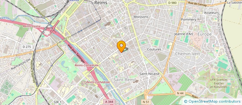localisation de l'entreprise IMMOSAM  REIMS