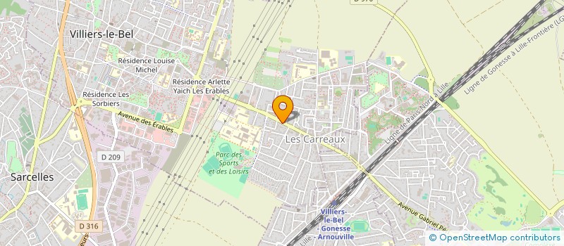 localisation de l'entreprise IMMOSAN  VILLIERS-LE-BEL