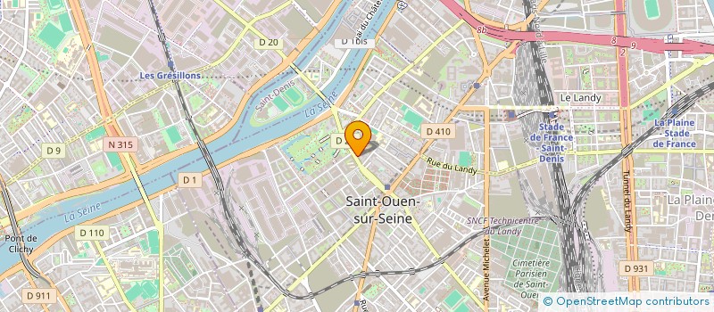 localisation de l'entreprise IMMOSANTE à SAINT-OUEN-SUR-SEINE