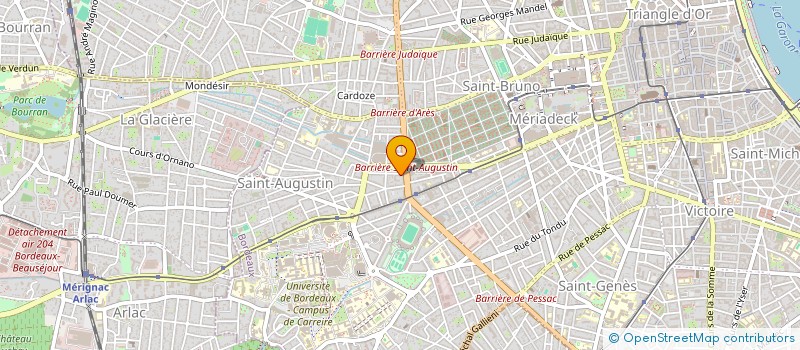 localisation de l'entreprise IMMOSANTE CONSEIL à BORDEAUX