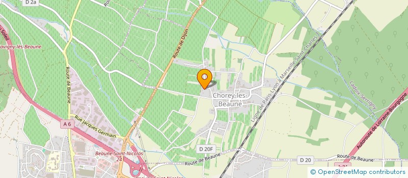 localisation de l'entreprise IMMOSCITY  CHOREY-LES-BEAUNE