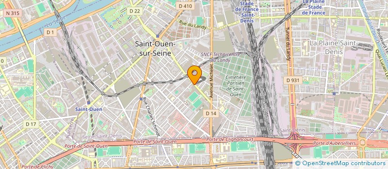 localisation de l'entreprise IMMOSCOOP à SAINT-OUEN-SUR-SEINE