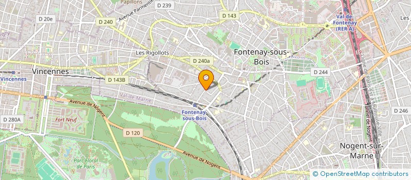 localisation de l'entreprise IMMOSENS à FONTENAY-SOUS-BOIS