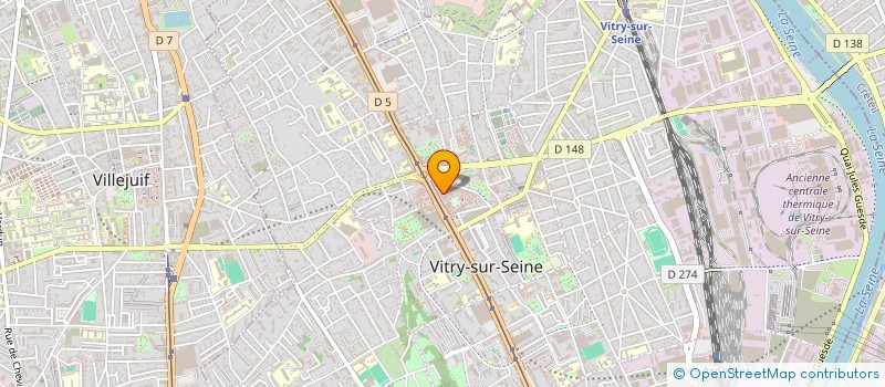 localisation de l'entreprise IMMOSERVICES à VITRY-SUR-SEINE
