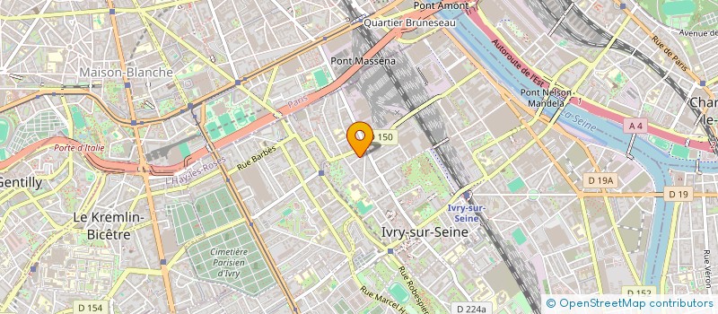 localisation de l'entreprise IMMOSHOW à IVRY-SUR-SEINE