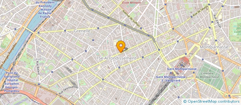 localisation de l'entreprise IMMOSIDE LECOURBE à PARIS