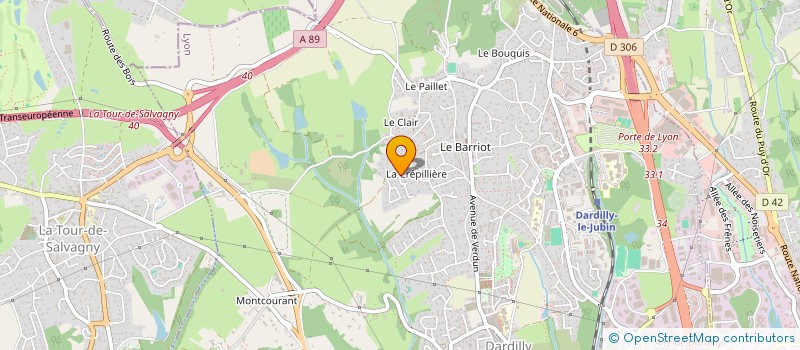 localisation de l'entreprise IMMOSIM  DARDILLY