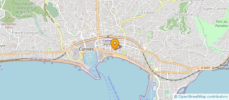 localisation de l'entreprise IMMOSOL à CANNES