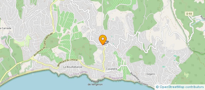 localisation de l'entreprise IMMOSOLO à LA CROIX-VALMER