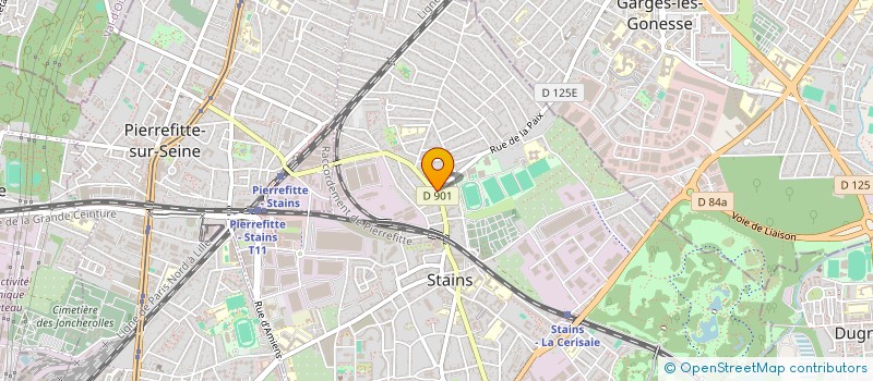 localisation de l'entreprise IMMOSTAINS à STAINS