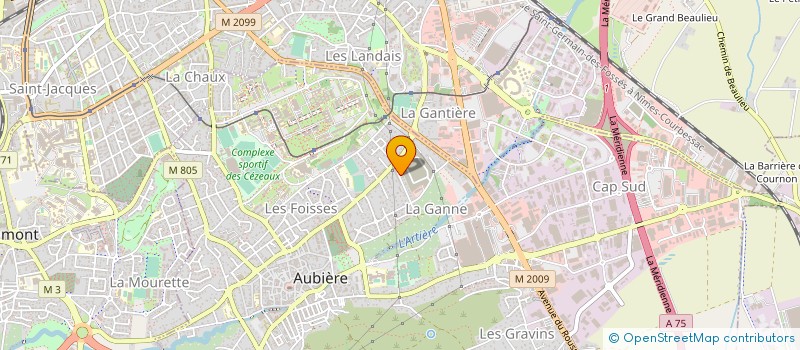 localisation de l'entreprise IMMOSTEP  AUBIERE