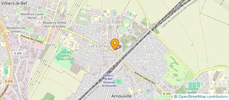 localisation de l'entreprise IMMOSTREET 95  GONESSE