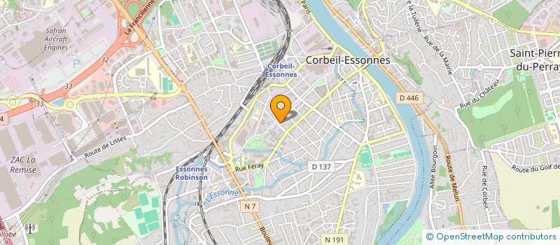localisation de l'entreprise IMMOSTUD à CORBEIL-ESSONNES