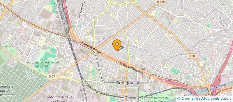 localisation de l'entreprise IMMOSTYL  BOBIGNY