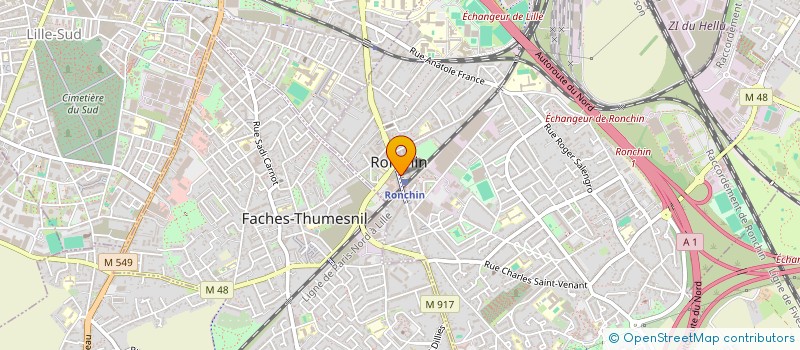 localisation de l'entreprise IMMOSUD L IMMOBILIERE DE LILLE SUD à RONCHIN