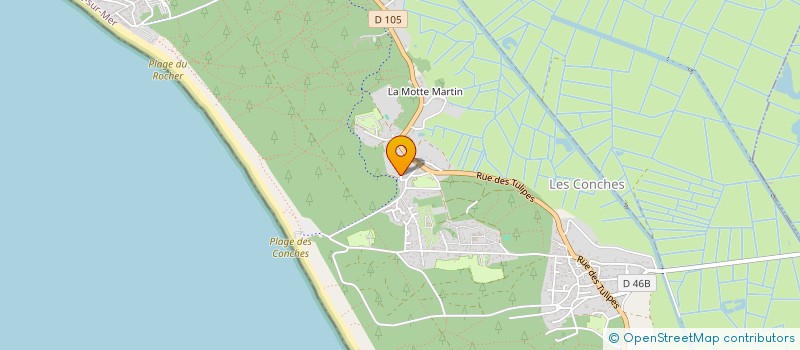 localisation de l'entreprise IMMOSUR  LONGEVILLE-SUR-MER