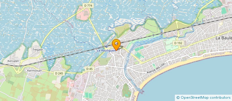 localisation de l'entreprise IMMOTAC  LE POULIGUEN