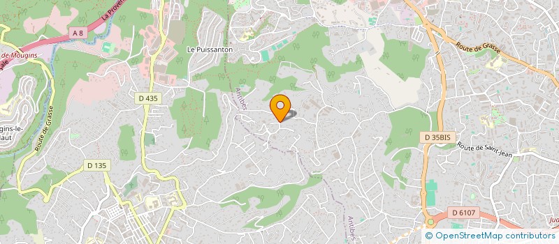 localisation de l'entreprise IMMOTAT à ANTIBES